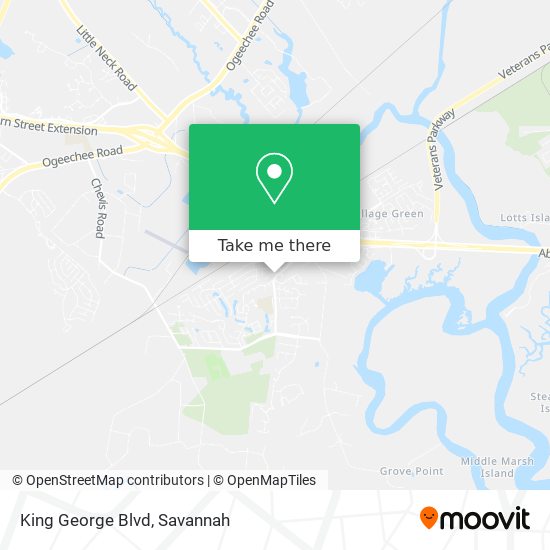 Mapa de King George Blvd