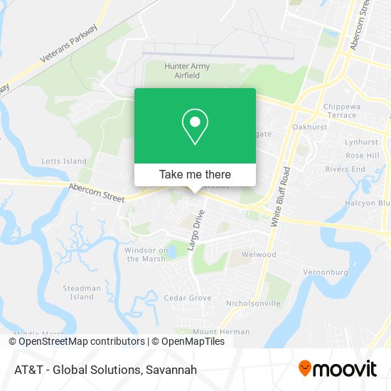 Mapa de AT&T - Global Solutions