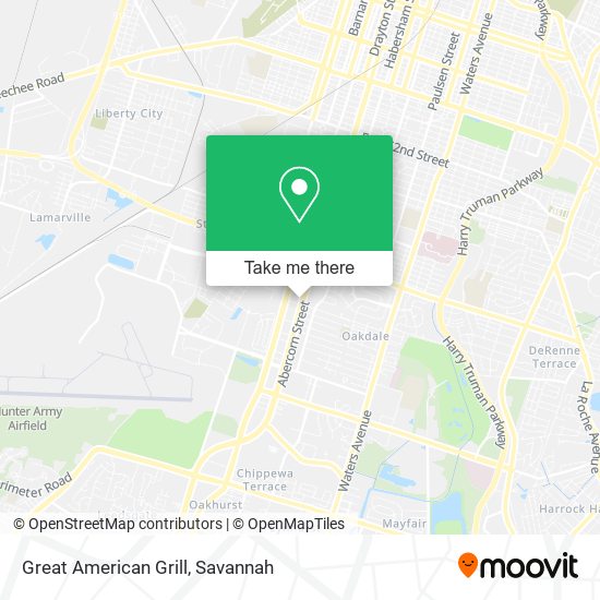 Great American Grill map