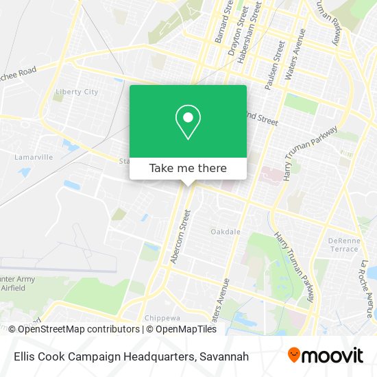 Ellis Cook Campaign Headquarters map