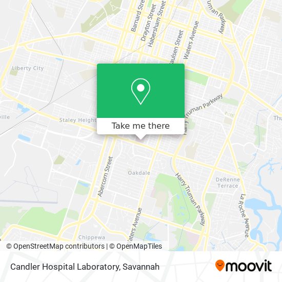 Candler Hospital Laboratory map
