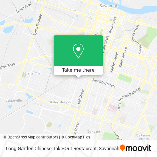 Mapa de Long Garden Chinese Take-Out Restaurant