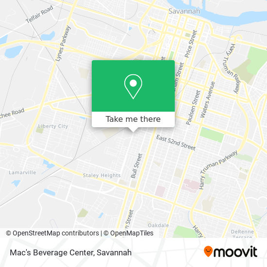 Mac's Beverage Center map