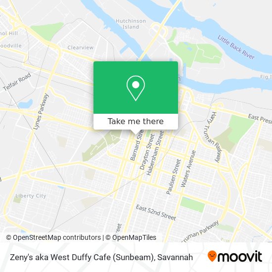 Mapa de Zeny's aka West Duffy Cafe (Sunbeam)