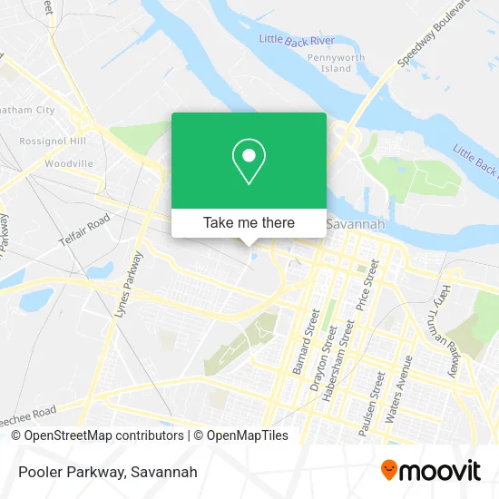 Pooler Parkway map