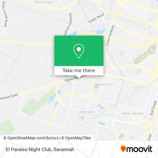 Mapa de El Paraiso Night Club