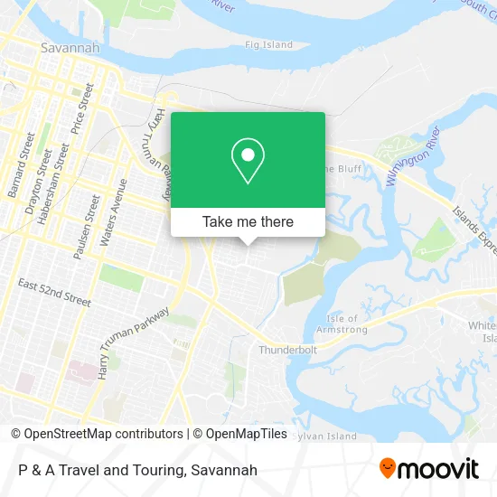 Mapa de P & A Travel and Touring
