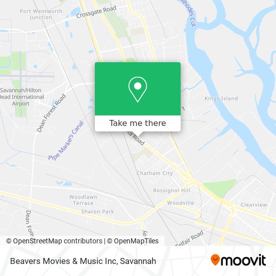 Beavers Movies & Music Inc map