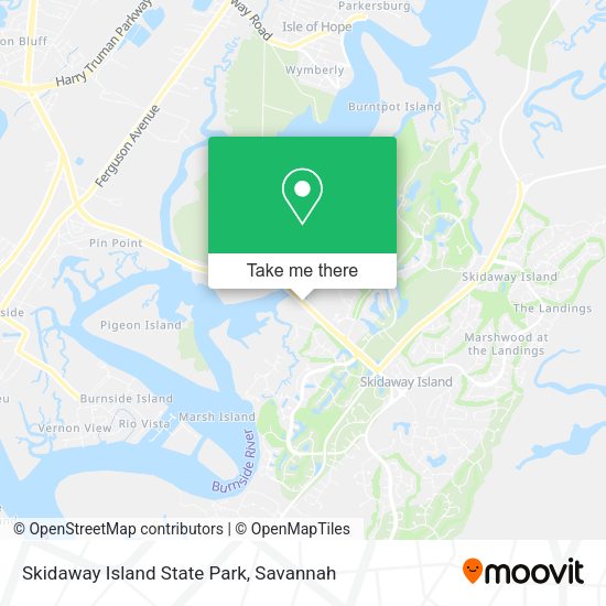 Skidaway Island State Park map