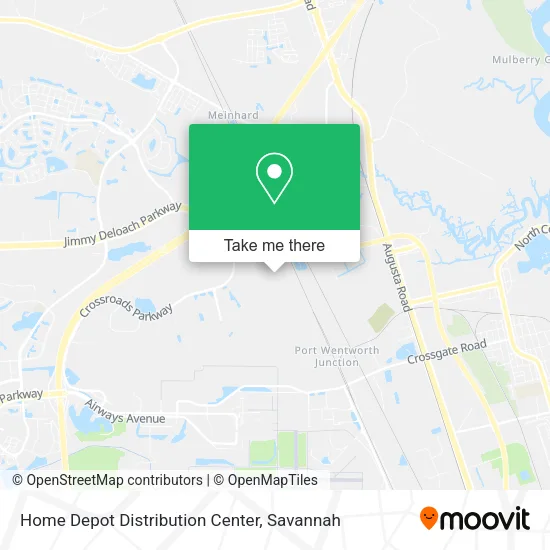 Home Depot Distribution Center map