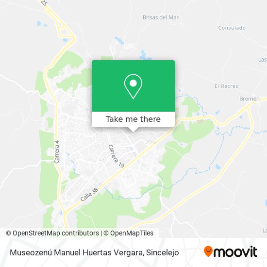 Museozenú Manuel Huertas Vergara map