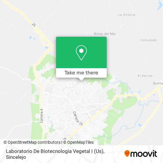 Mapa de Laboratorio De Biotecnologia Vegetal I (Us)