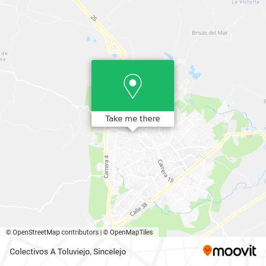 Mapa de Colectivos A Toluviejo