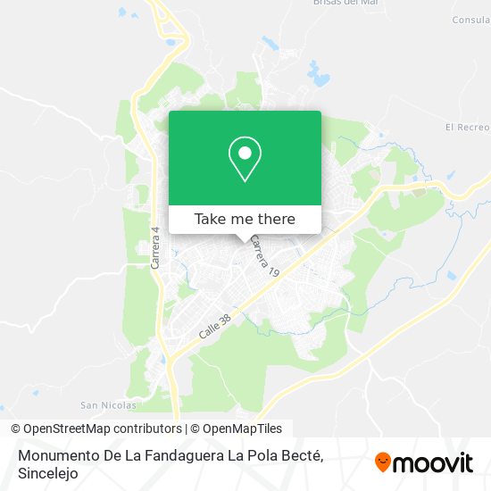 Mapa de Monumento De La Fandaguera La Pola Becté