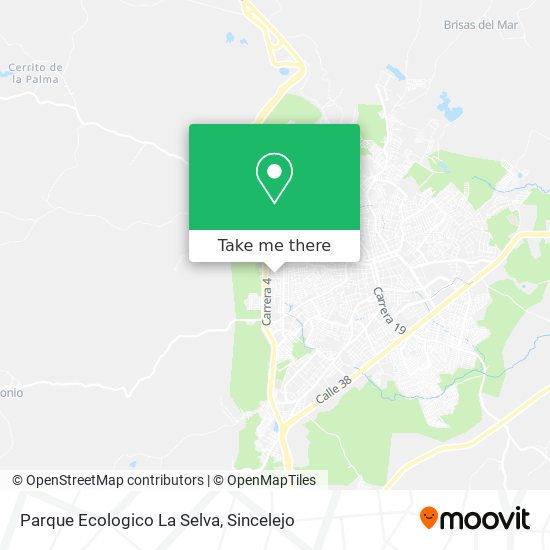 Parque Ecologico La Selva map