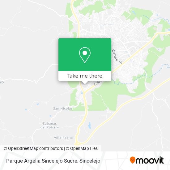 Mapa de Parque Argelia Sincelejo Sucre