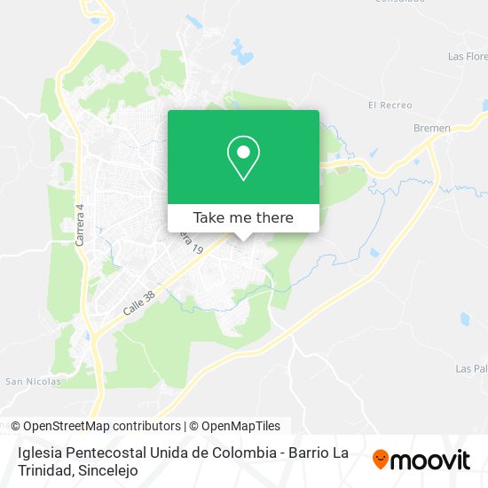 Iglesia Pentecostal Unida de Colombia - Barrio La Trinidad map