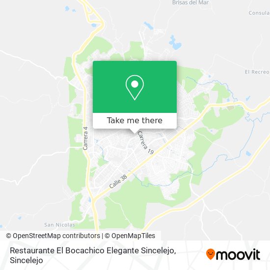 Mapa de Restaurante El Bocachico Elegante Sincelejo
