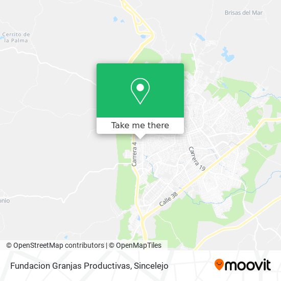 Mapa de Fundacion Granjas Productivas