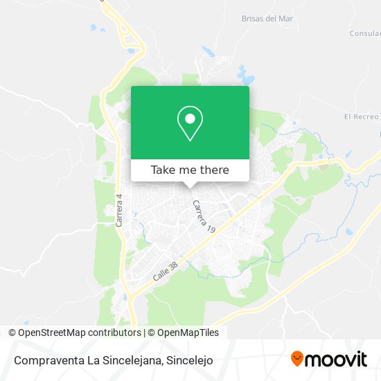 Compraventa La Sincelejana map