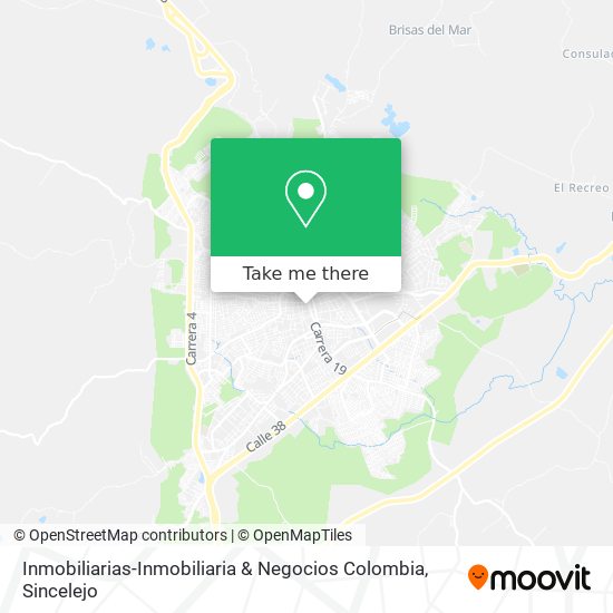 Inmobiliarias-Inmobiliaria & Negocios Colombia map