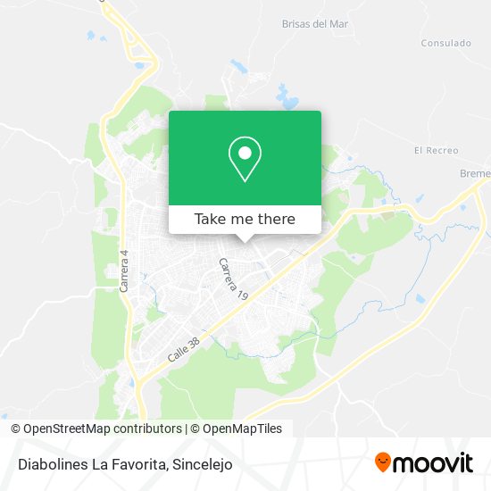 Diabolines La Favorita map