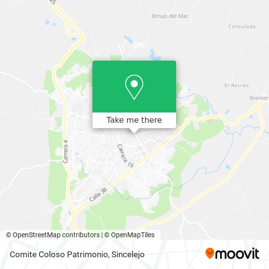 Mapa de Comite Coloso Patrimonio