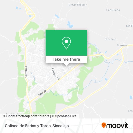 Mapa de Coliseo de Ferias y Toros