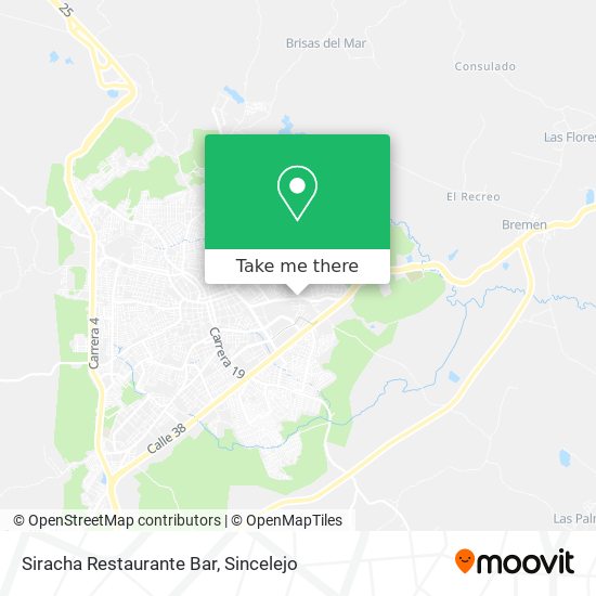 Siracha Restaurante Bar map