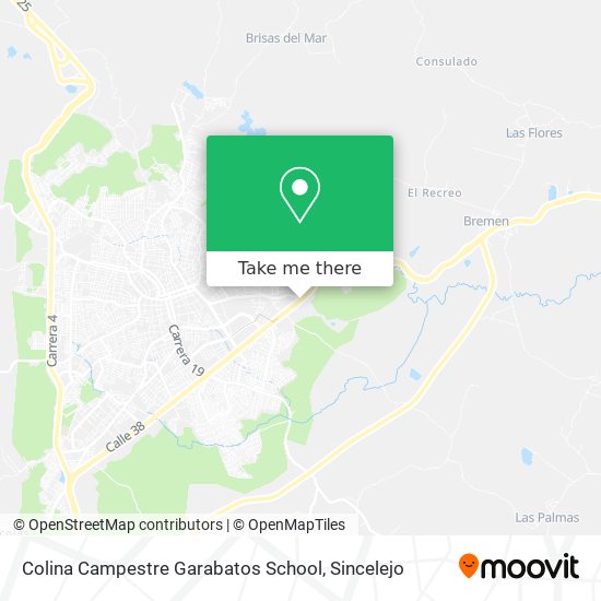 Colina Campestre Garabatos School map