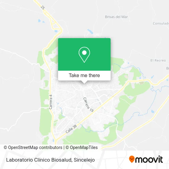 Laboratorio Clínico Biosalud map