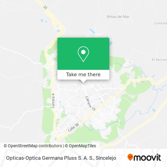 Opticas-Optica Germana Pluss S. A. S. map