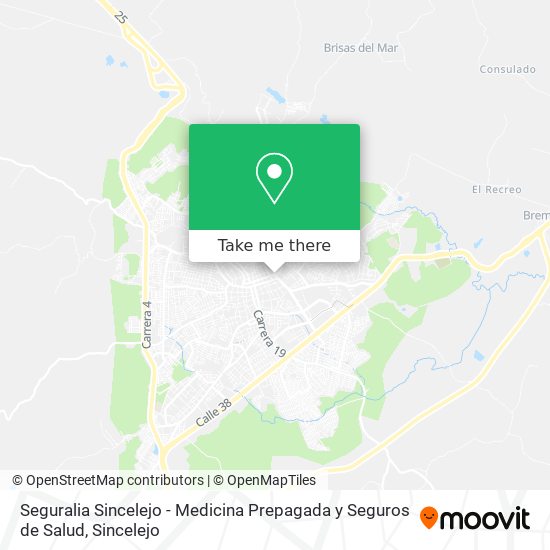 Seguralia Sincelejo - Medicina Prepagada y Seguros de Salud map