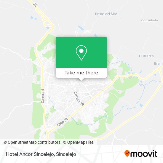 Mapa de Hotel Ancor Sincelejo