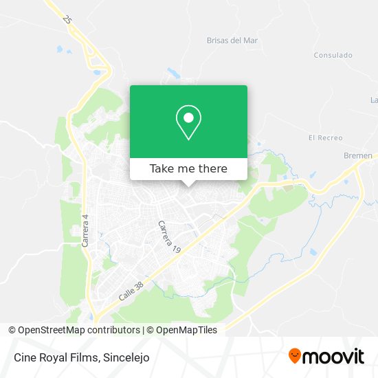Mapa de Cine Royal Films