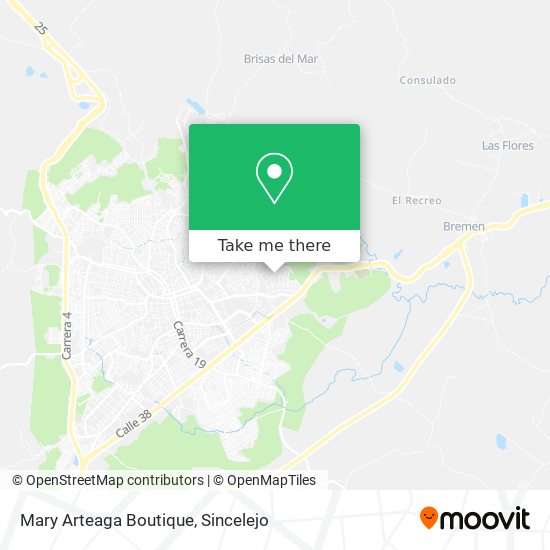 Mapa de Mary Arteaga Boutique