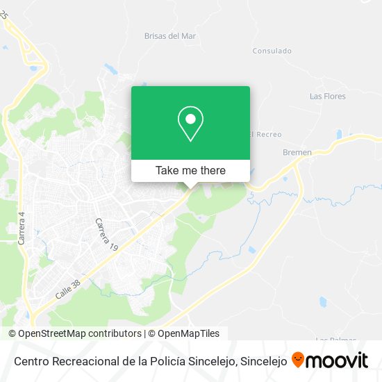 Centro Recreacional de la Policía Sincelejo map