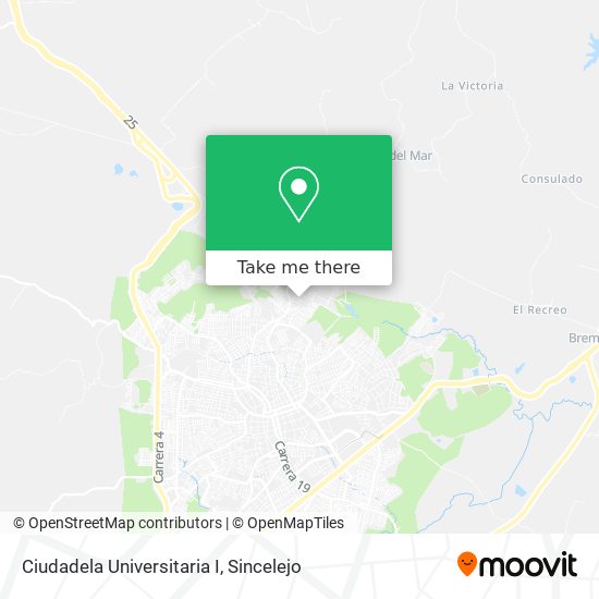 Mapa de Ciudadela Universitaria I