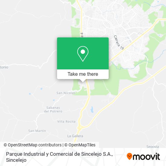 Parque Industrial y Comercial de Sincelejo S.A. map