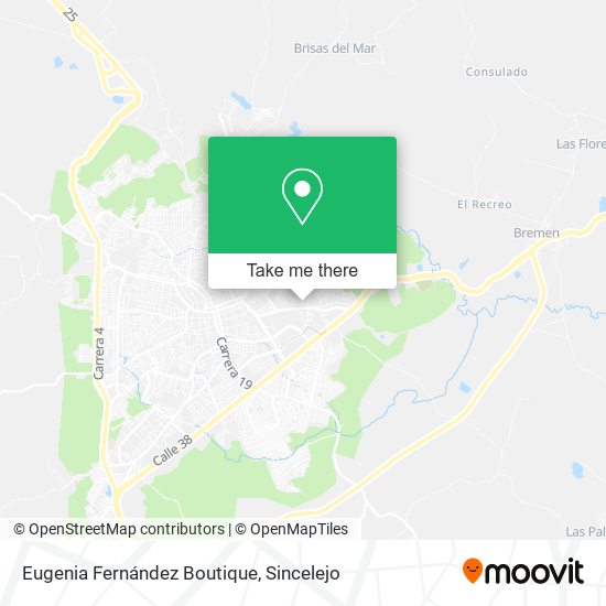 Eugenia Fernández Boutique map