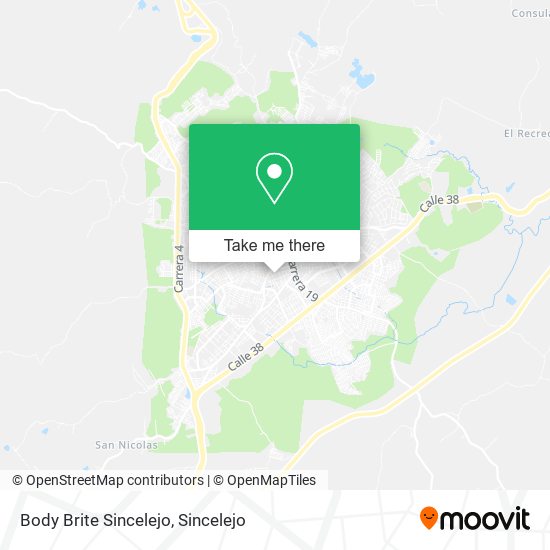 Body Brite Sincelejo map