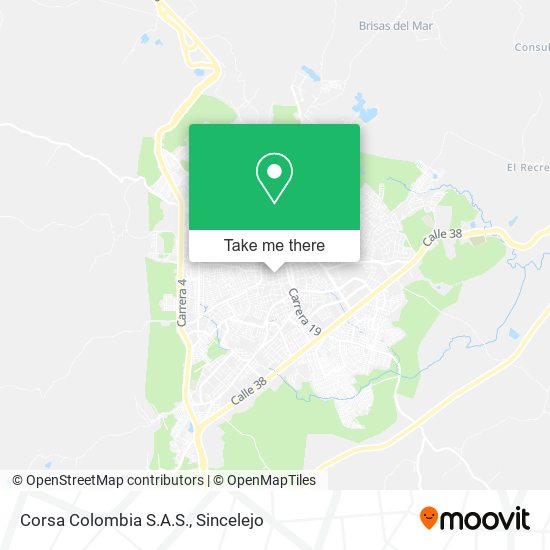 Mapa de Corsa Colombia S.A.S.