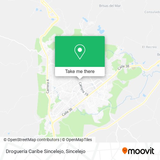Droguería Caribe Sincelejo map