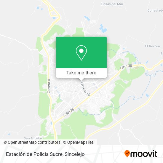 Estación de Policía Sucre map