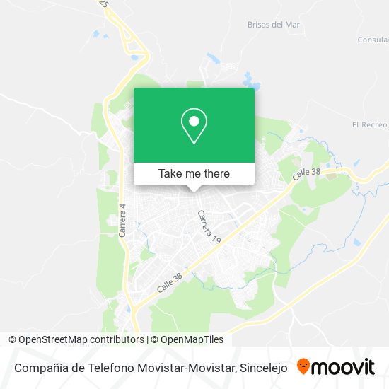 Compañía de Telefono Movistar-Movistar map