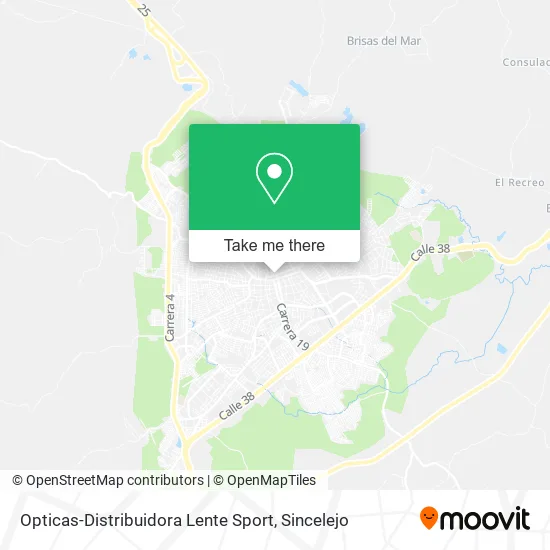 Mapa de Opticas-Distribuidora Lente Sport