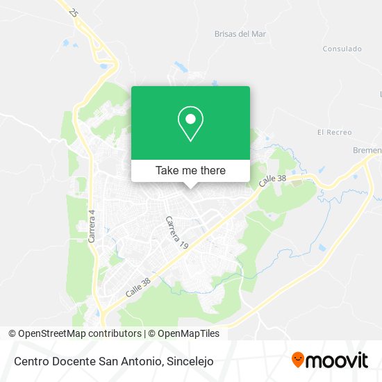 Mapa de Centro Docente San Antonio