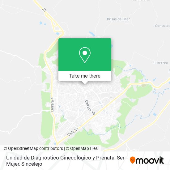 Unidad de Diagnóstico Ginecológico y Prenatal Ser Mujer map