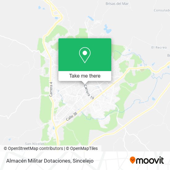 Almacén Militar Dotaciones map