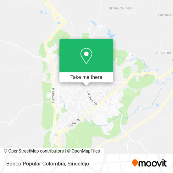 Banco Popular Colombia map